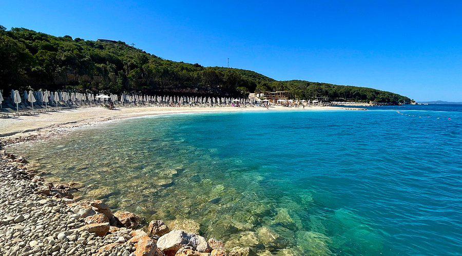 Arameras Beach — Albanian Riviera boat tour stop